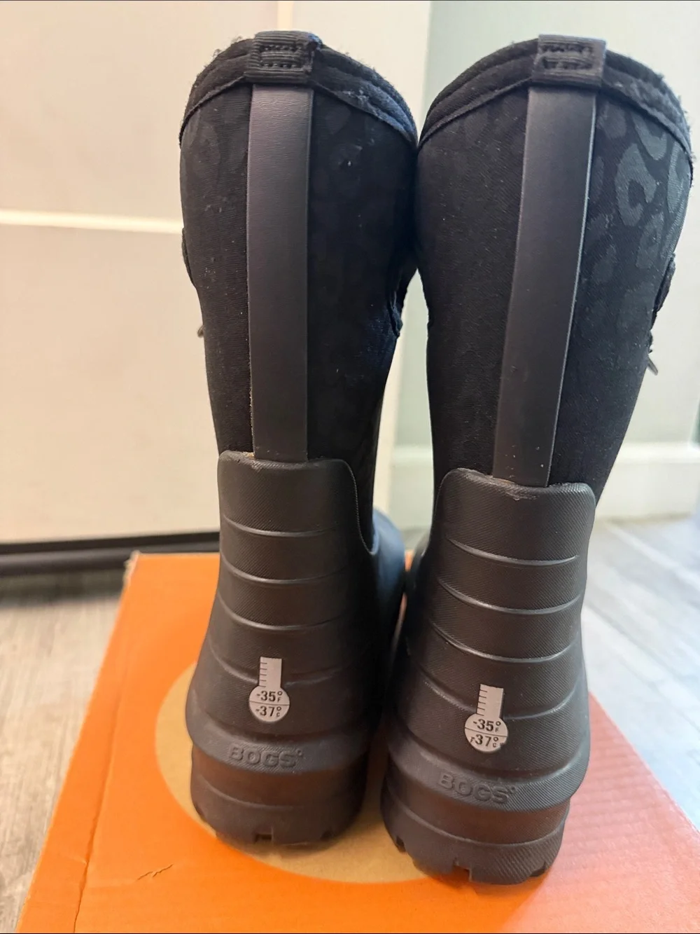 Bogs Kids Black Tall Waterproof Rain & Snow Boots